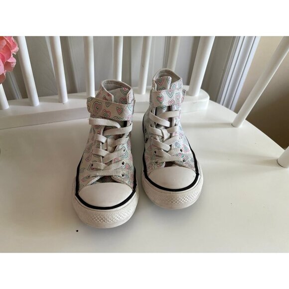Converse High Tops Hearts Hook & Loop Strap - Picture 3 of 5